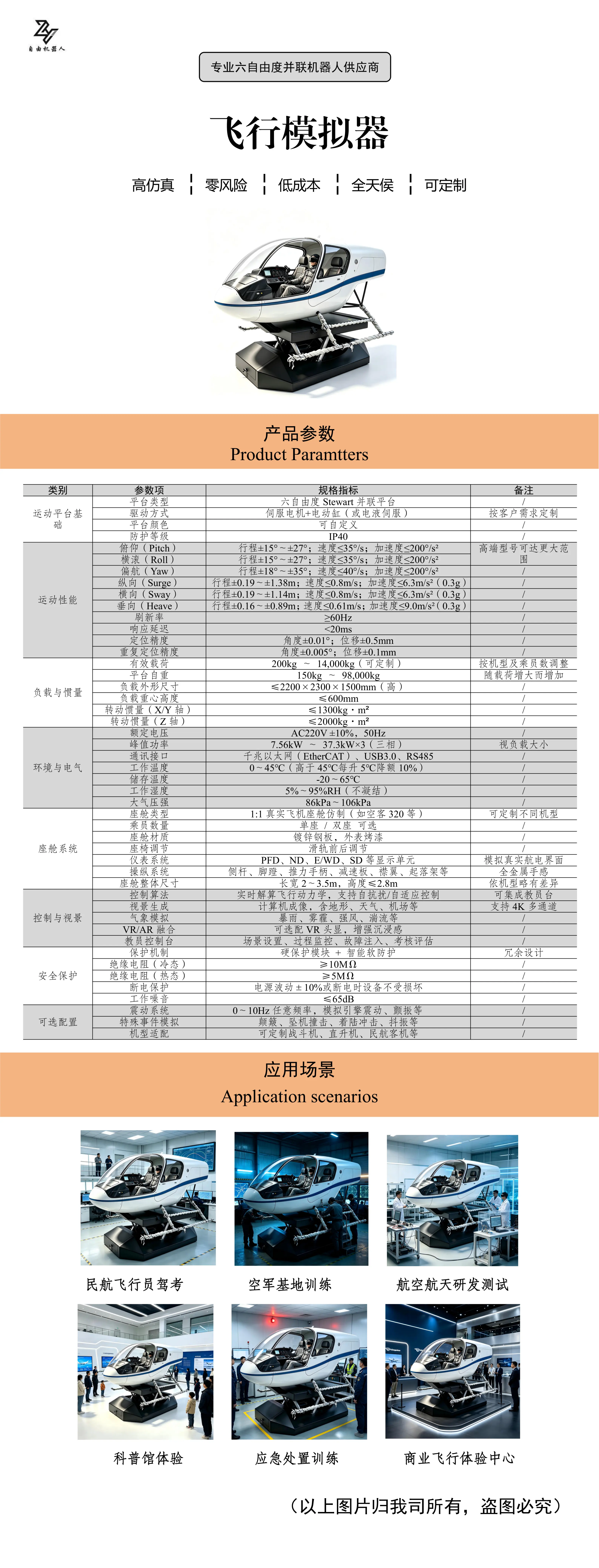 飞行模拟器产品说明书详情页